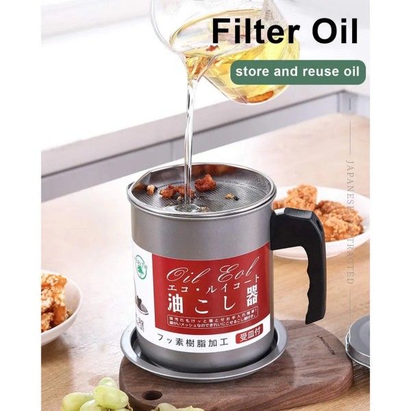 Stainless%20Steel%201.4L%20Oil%20Filter%20Pot%20Leakproof%20Can%20Grease%20Container%20Tank%20Filter%20Residue%20Filter%20Oil%20Pot%20with%20Strainer%20Storage%20-%20Image%204