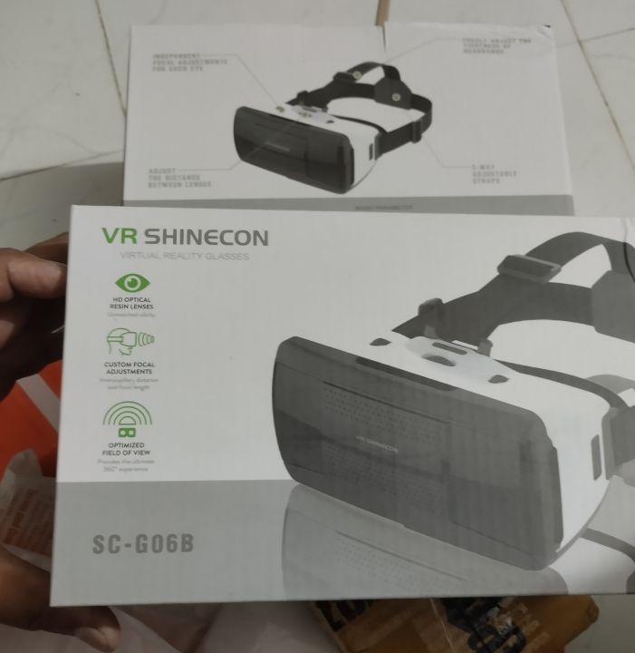 VR Shinecon G06B 3D Virtual Reality VR Box Gaming Glasses Headset for 4.7 - 6.2 inch Smartphones