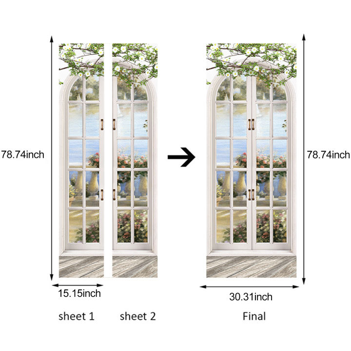 Migeet%203D%20Door%20Mural%20Door%20Sticker%20Removable%20Self%20Adhesive%20Wall%20Decal%20Removable%20Vinyl%20Door%20Art%20Decor%20for%20Home%20Decorations%20-%20Image%204