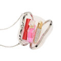 2023 New Dinner Bag, Acrylic, Mini Love Clutch, Transparent Chain, Crossbody E-commerce, Amazon Exclusive. 