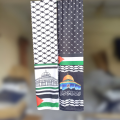 1PCS Muffler For Men Palestine Printed Trendy Muffler Black And White Winter Muffler. 