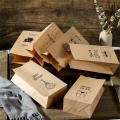 50pcs Kraft Paper Gift Bag Candy Cookies Kraft Paper Bags Gift Packing Wedding Home Party Birthday Gift Packaging Cat Pattern.
