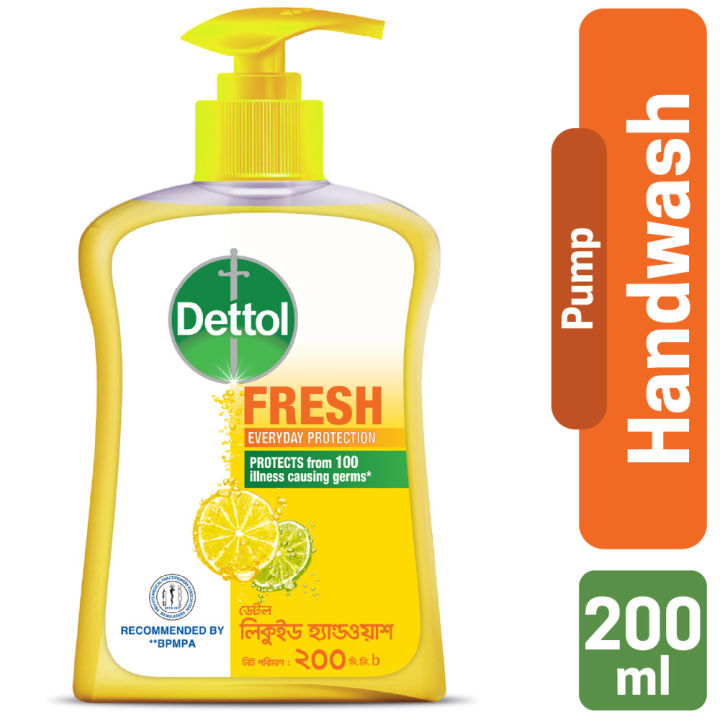 Dettol Fresh Liquid pH-Balanced Handwash Pump 200 ml