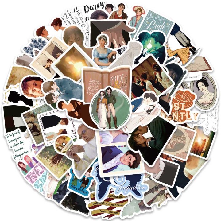 50pcs%20TV%20Show%20Pride%20Prejudice%20Stickers%20Funny%20Movie%20Decals%20For%20Laptop%20Skateboard%20Scrapbook%20Phone%20Cars%20Bicycle%20Helmet%20Sticker%20-%20Image%202