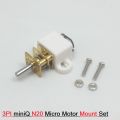 20mm N20 Micro Motor Mount Set 3PI miniQ N20 Plastic Micro Motor Mount Set Adapters DC Gear Motor Mounting Plastic Bracket Toy Car Vehicle . 