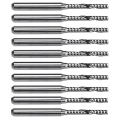 10 PCS 2mm X 15mm Carbide Single Flute End Mill Router Bit Parts for Engraving Machine.