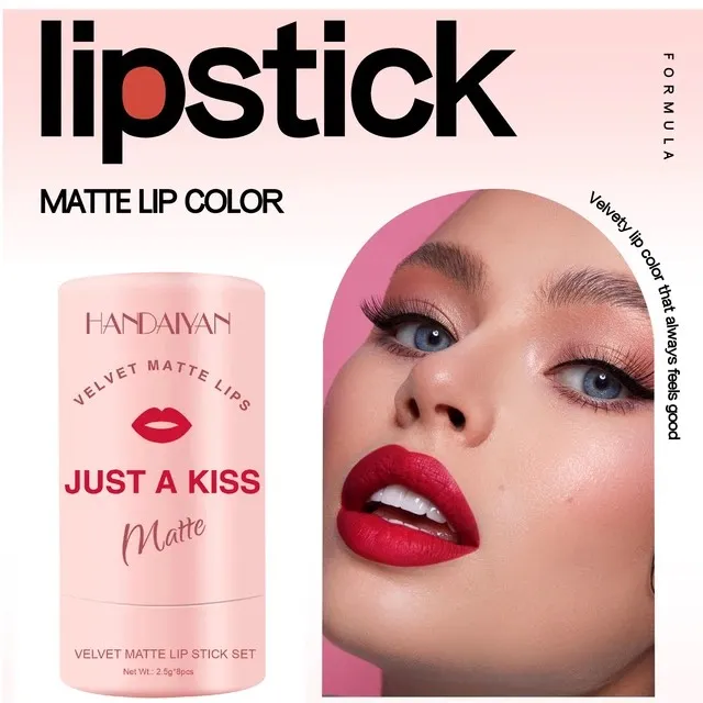 HANDAIYAN%208pcs%20lipstick%20set%20moisturizing%20brightening%20velvet%20matte%20lip%20stick%20set%20-%20Image%204