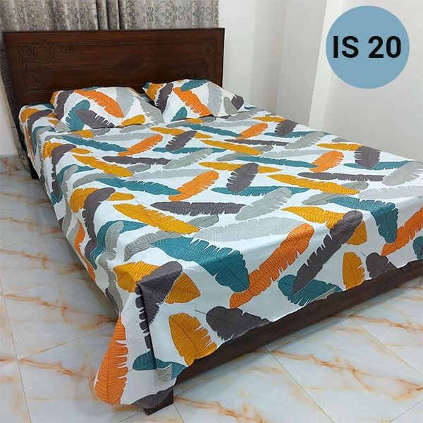 King Size Premium Bed Sheet 88" x 98" with 2 Pillow Covers new design is 20