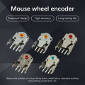 For Kailh 7/9/11MM Rotary Mouse Scroll Wheel Encoder With 1.74mm Hole Mark 20-40g Force For PC Mouse Creek. 