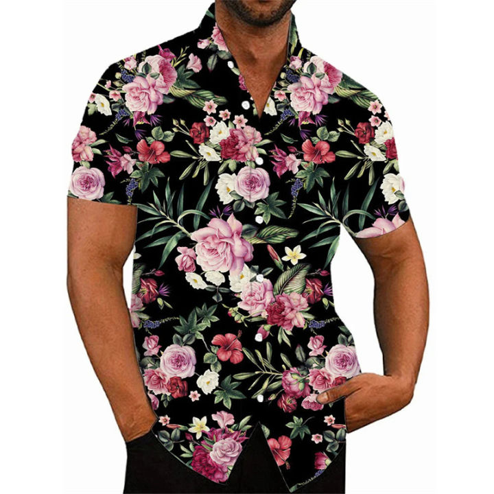 3D%20Printed%20Flower%20Shirt%20For%20Men%20Hawaiian%20Summer%20Fashion%20Beach%20Shirt%20Comfortable%20Top%20Blouse%20Short%20Sleeves%20Streetwear%20Clothing%20-%20Image%203