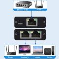 Navceker 1 Gb RJ45 Splitter Connector Adapter 1 to 2 Ways Lan Ethernet Splitter Gigabit Coupler Connect Laptop Network Cable.