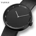 Montre Homme NEW Yazole Mens Watch Fashion Simple Luxury Watch Men Waterproof PU Strap Analog Quartz Watch For Men Heren Horloge. 