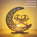 Muslim Ramadan Kareem 2023 Candle Led Lights Eid Mubarak Decoration for Home Eid Al-Fitr Aid Moubarak Party Decor Supplies. 
