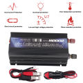 Sine Wave Inverter, Low Noise 2000W Over Temperature Protection Universal Car Power Transformer for Outdoor Activities. 