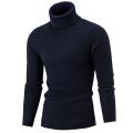 1Pc M/L/XL/XXL Fashion Comfortable Men Slim Fit Turtleneck Solid Color Long Sleeve Knitted Sweater Pullover Top  свитер. 