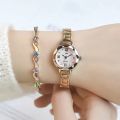 Fashion Small Dial Silver Watch for Women Stainless Steel Ladies Wristwatch Dress Women's Quartz Bracelet Clock.