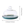2X Cake Stand Cake Plate Server with Dome Dessert Cake Cover Butter. 