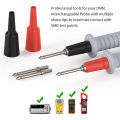 P1503B Multimeter Test Leads Kit, Digital Multimeter Leads with Alligator Clips Replaceable Multimeter Probes Tips Set. 