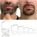 5 PCS/Set Beard Shaper Goatee Mustache Grooming Tool Transparent Face Hair Styling Template for Man Beard Shape Styling Tools.