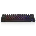 (Ready Now)RK61 61 Keys Bluetooth / 2.4G Wireless / USB Wired Three Modes Brown Switch Gaming Mechanical Keyboard with RGB Backlight, Cable Length: 1.5m. 