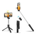 R1S 3 in 1 Bluetooth Remote Control Tripod Selfie Stick Current and Voltage: CR 1632/70mAh (Replaceable) Material: ABS + Stainless Steel. 