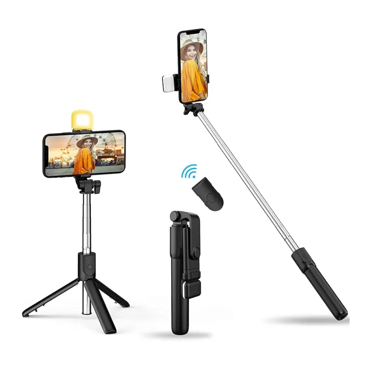 R1S%203%20in%201%20Bluetooth%20Remote%20Control%20Tripod%20Selfie%20Stick%20Current%20and%20Voltage:%20CR%201632/70mAh%20(Replaceable)%20Material:%20ABS%20+%20Stainless%20Steel%20-%20Image%202