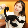 New creative doll simulation, funny and cute black scorpion pillow, boy gift, plush toy.