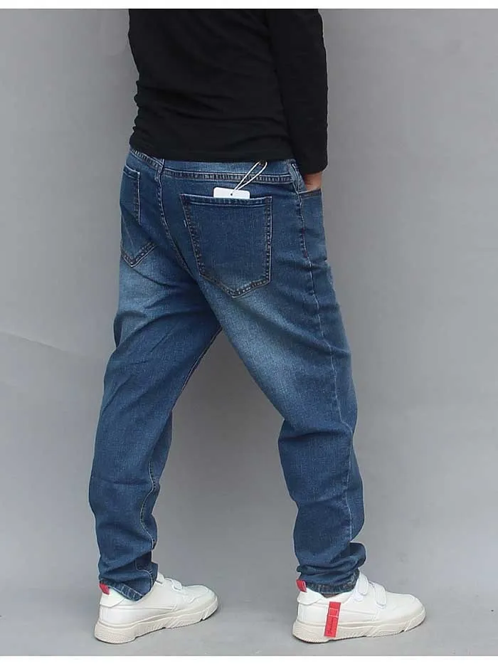 Trendy Harem Jeans Men Denim Pants SLIM Loose Baggy Jeans Pants