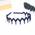 Solid Color Women Hair Hoop Resin Non-slip Wave Matte Headbands for Women Girls Hair Band Hair Accessors Numbers. 