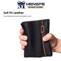 MENSPE Men Wallet Card Case Soft PU Wallet Business Wallets H Zipper Multi-Card Position ID Credit Cards Holders Solid Color Travel Purses Pouch. 