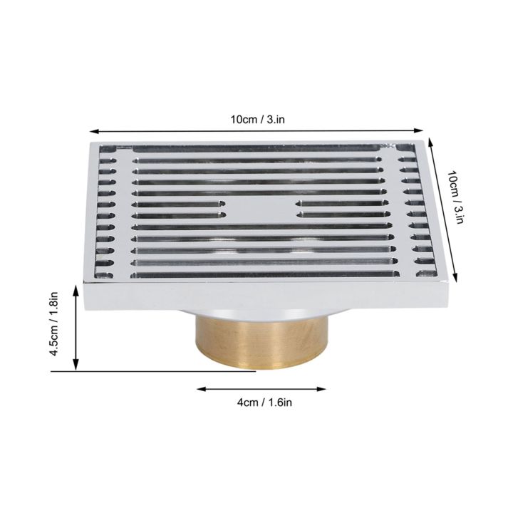 Shower%20Floor%20Drain,%20Large%20Displacement%20Electroplating%20Bathroom%20Floor%20Drain%20Set%20304%20Stainless%20Steel%20for%20Balconies%20-%20Image%203