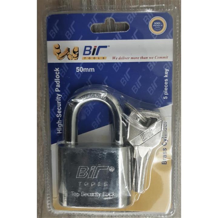 Bir High Security 50 mm Pad Lock with brass cylinder/Bir Pad lock/ Heavy Duty Pad lock