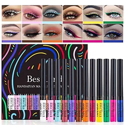 HANDAIYAN%2012%20Colors%20Matte%20Liquid%20Eyeliner%20Set%20Rainbow%20Colorful%20Neon%20Eyeliner%20Pencil%20Pigmented%20Waterproof%20Smudgeproof%20Long%20Lasting%20Gel%20Eye%20Liner%20Christmas%20Makeup%20Gift%20Kit%20for%20Women%20Set%20A%20-%20Image%206
