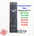 Remote Control For Vertex,Hamim,Siko Android Smart Led Tv Remote, Y. 