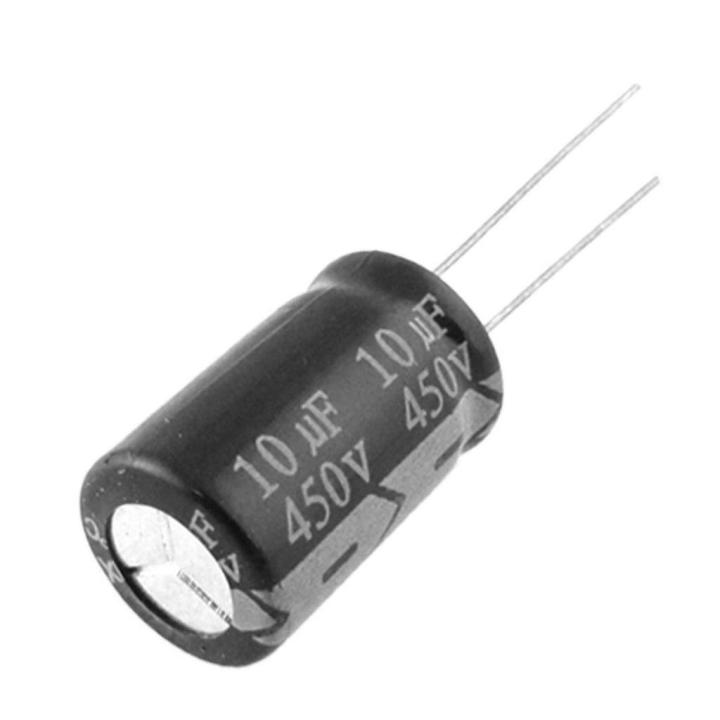 5Pcs-%2010uF%20450V%20RADIAL%20Electrolytic%20Capacitor%2010uF%20450V%20Radial%20Polarized%20Aluminum%20Electrolytic%20Capacitors%202%20Pin%20Leads%20Connections%20Leg%20-%20Image%204