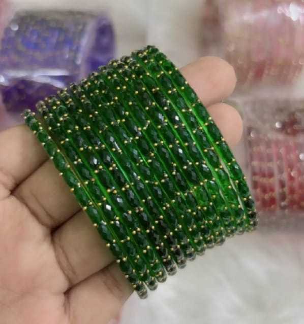 bangles with stone work.premium quality 12 piece multicolor churi new Raindrop glass bangles.
