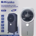 Miyako KL-3092 Rechargeable AC/DC Air Cooler with Remote & Timer | 14H Backup, HEPA H13 Filter, 360° Cool Wind.