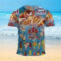 Men's Summer Shorts Sleeve Shirts Ice Shirt 3d Printed Men's T-Shirt.