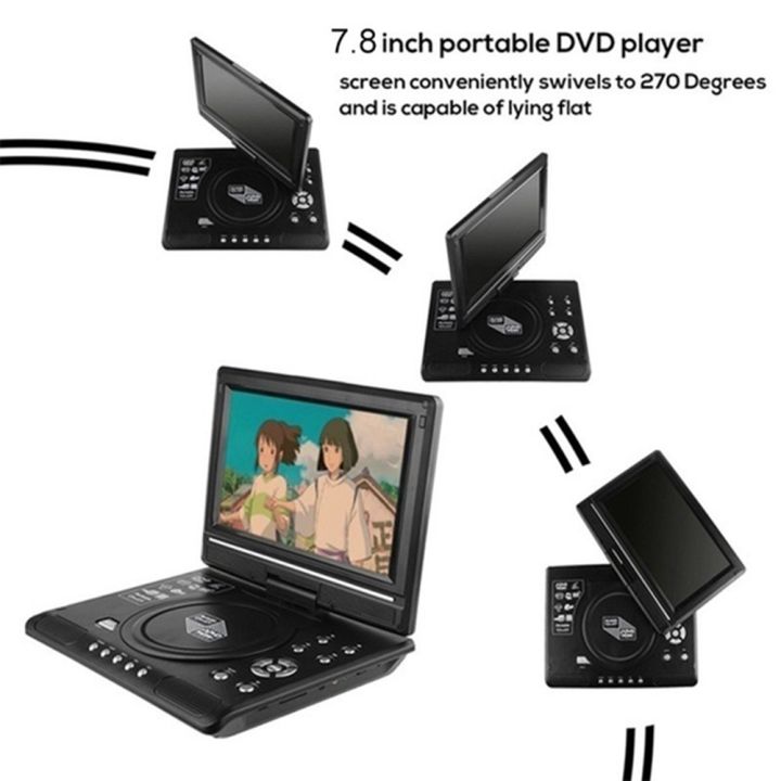 7.8%20Inch%20TV%20Home%20Car%20DVD%20Player%20with%20TV/FM/USB/Game%20Function-EU%20Plug%20-%20Image%204