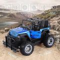 RC Truck Jeep, 4WD Off-Road Remote Control Car SUV with Light Metal Racing Vehicle Toy Car with Spring SuspensionDoor OpenStorage Case for Kids Boys.