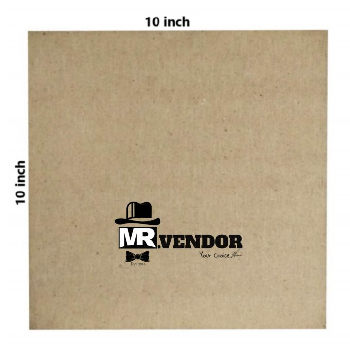 2mm Square Shaped MDF Board Sheet Hardboard Sheets for Art and Crafts 10*10 inch