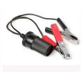 Car Cigarette Lighter Socket 12V Portable Power Plug Adapter Crocodile Clip. 