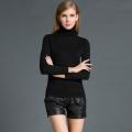 Women’s High neck sweater (black). 