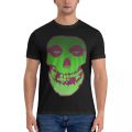 Men T-shirt misfits glow skull vintage cotton tee shirt Short Sleeve T shirt crewneck clothes printing. 