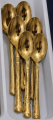 ✨ AD Tea Spoon Set ✨ 6 Pcs Set | 6 Inch | Premium Stainless Steel | Gold Finish.