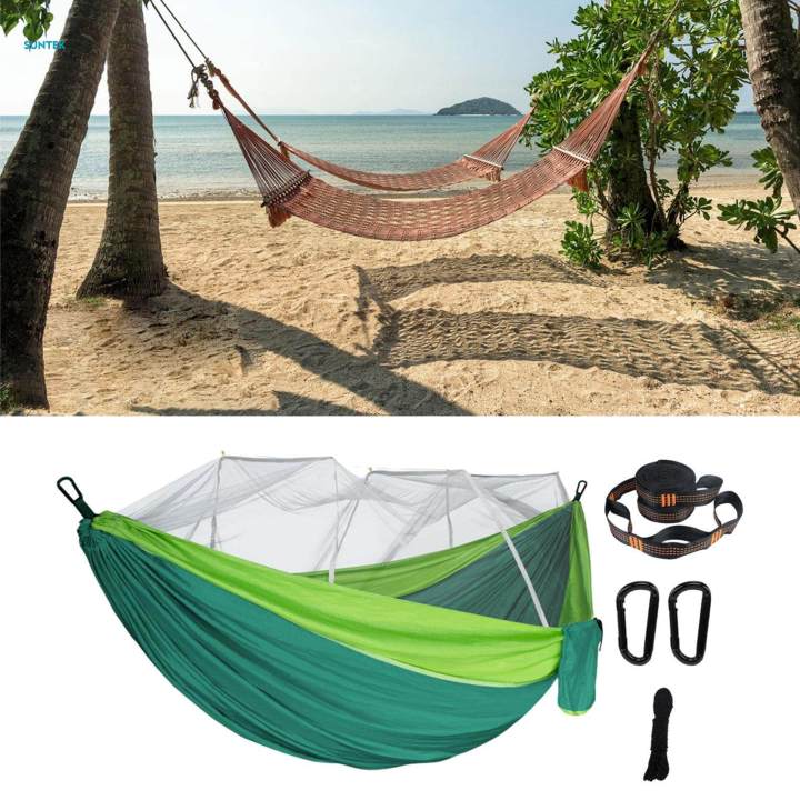 Camping Hammock Hanging with Net Portable Camp Hammock