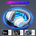 Mega Bass Wireless Bluetooth 5.2 Headphones Pluggable Card Over-Ear Computer Wireless Headphones Noise Canceling with Microphone.