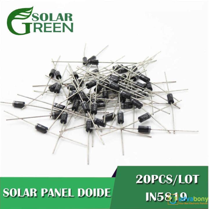 15Pcs- Diodes 1N5819 1N-5819 5819 40V 1A Schottky Barrier Rectifiers Diode Silicon Junction Diode DO-41 Package Electronics Circuitry & Parts
