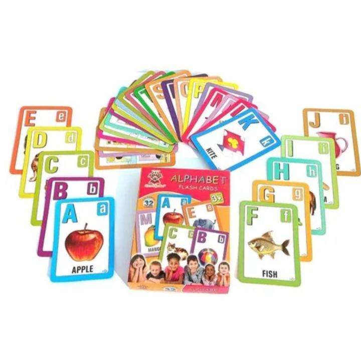 32 Piece/set Alphabet Flash Cards Teach Kids | Daraz.com.bd