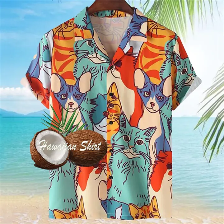 Hawaiian%20Shirts%20For%20Men%20Summer%20Beach%20Vacation%20Short%20Sleeve%20Shirts%20Fashion%20Print%20Lapel%20Oversized%20Shirt%20Top%20Casual%20Holiday%20Clothes%20-%20Image%205